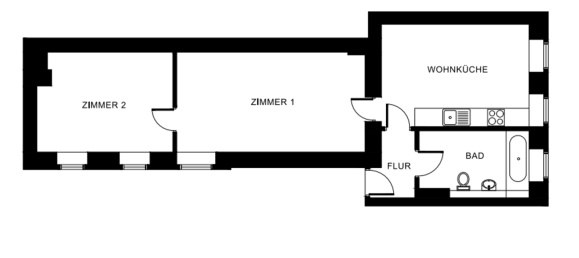 Apartamento T2 em Kreuzberg, Germany N.º 355405 14