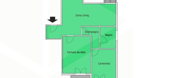 3 rooms Apartment in Bari, Italy No. 21011 2