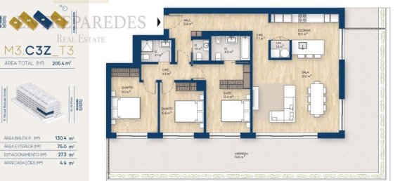 3 Schlafzimmer Wohnung in Vila Nova de Gaia, Portugal, Nr. 147547 18