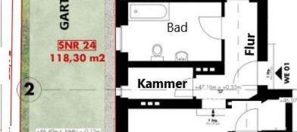 Квартира с 2 комнатами в Нидершёнхаузен, Германия № 350582 3