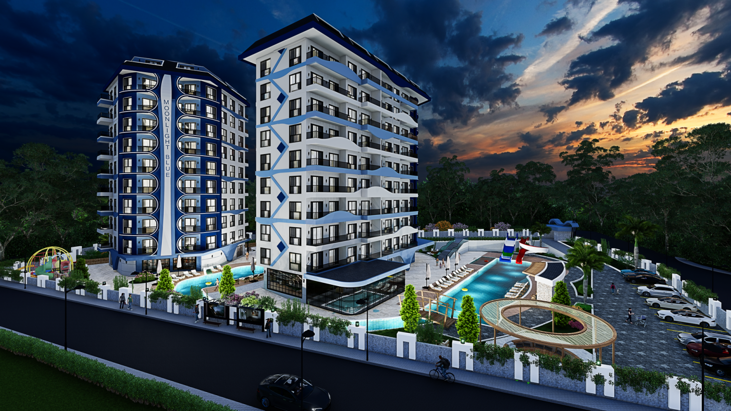 Apartment 2+1 in Moonlight Blue Residence, Avsallar, Turkey No. 36918