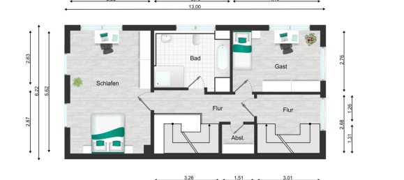 Таунхаус с 5 комнатами в Мёнхенгладбах, Германия № 264429 14