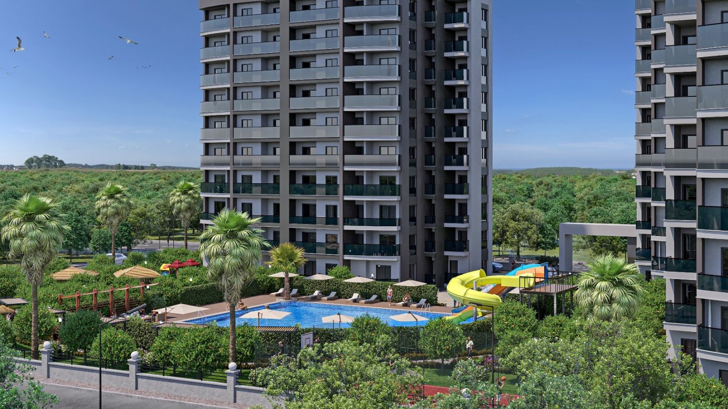 شقة 2+1 في Mersin, Turkey رقم 23699