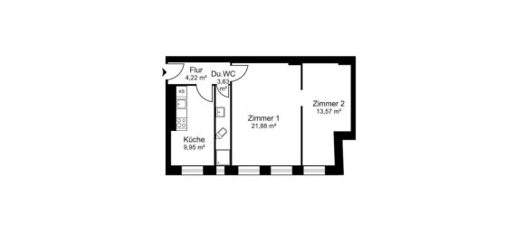 Apartamento de 2 divisões em Mariendorf, Germany N.º 92924 18