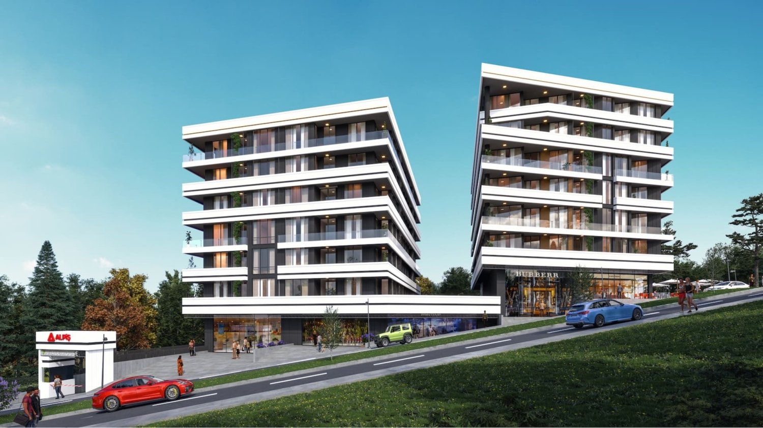 شقة 3.5+1 في Alpis Viale House, Bursa, Turkey رقم 36533