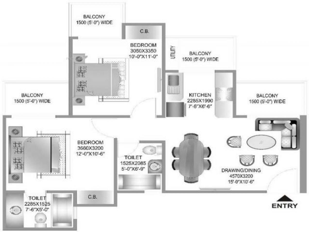 2 bedrooms House in Noida, India No. 67454