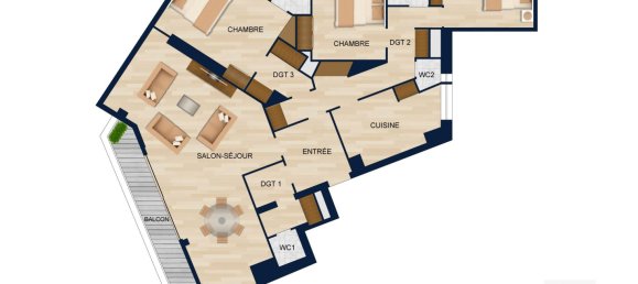 3 bedrooms Penthouse in Annemasse, France No. 203579 2