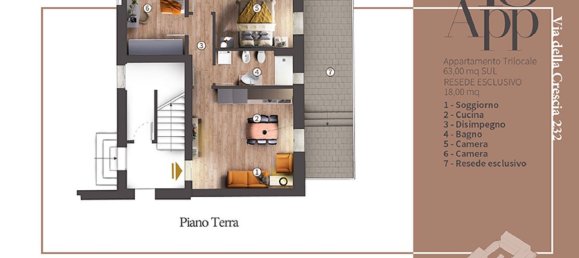 3 rooms Apartment in Campi Bisenzio, Italy No. 9890 13