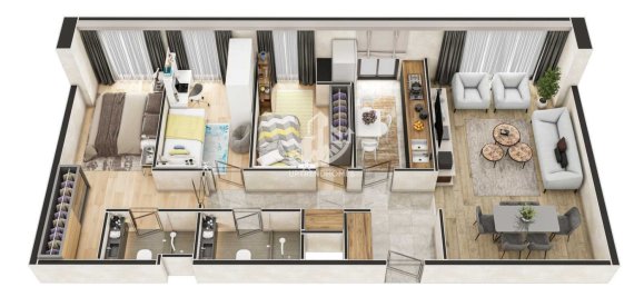 Apartamento 2+1 em Istanbul, Turkey N.º 4568 8