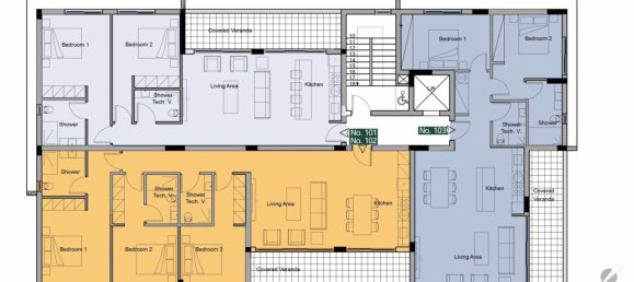 2 Schlafzimmer Wohnung in Paphos, Cyprus, Nr. 3636 3