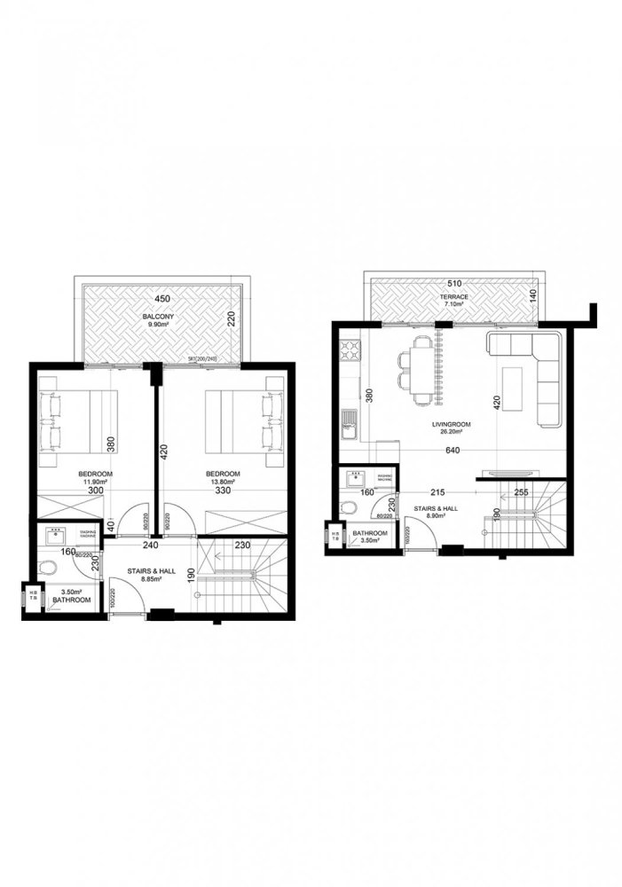 Пентхаус 2+1 в Yekta Golden Valley, Оба, Турция № 37789 1