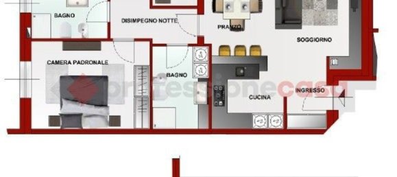 4 rooms Apartment in Rovellasca, Italy No. 5738 13