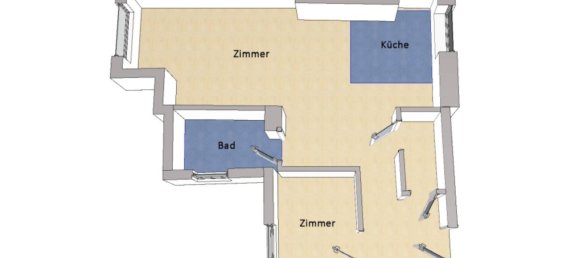 2-Zimmer Wohnung in Schöneberg, Germany, Nr. 51332 7
