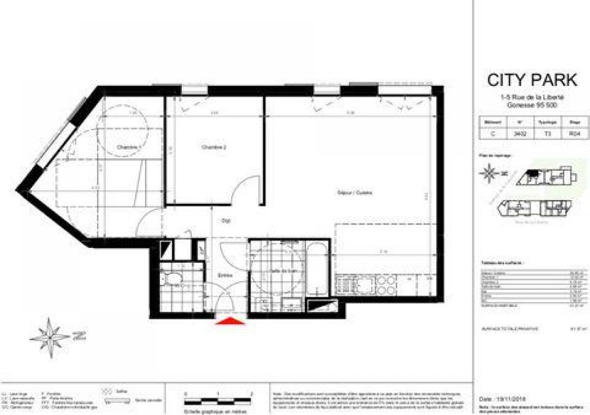 2 bedrooms Condo in Gonesse, France No. 37016