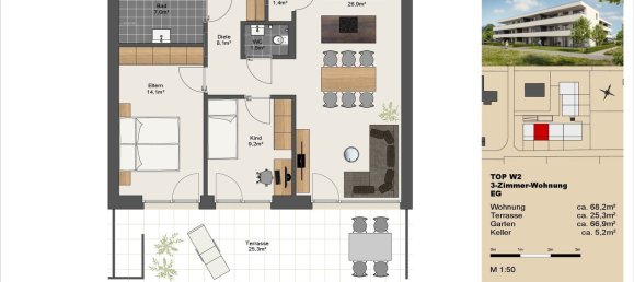 3-Zimmer Wohnung in Feldkirch, Austria, Nr. 50066 2