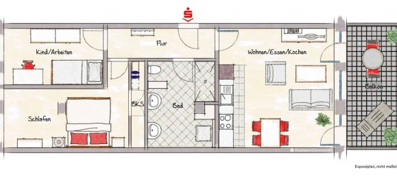Apartamento de 3 divisões em Erlangen-Hochstadt, Germany N.º 359653 2