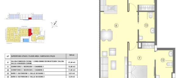 2 Schlafzimmer Wohnung in Mil Palmeras, Spain, Nr. 10780 11