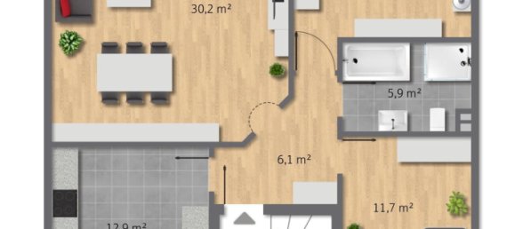 3 rooms Apartment in Essen, Germany No. 116909 16