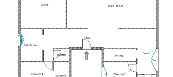 3 غرف نوم شقة في Marcq-en-Baroeul, France رقم 43148 14