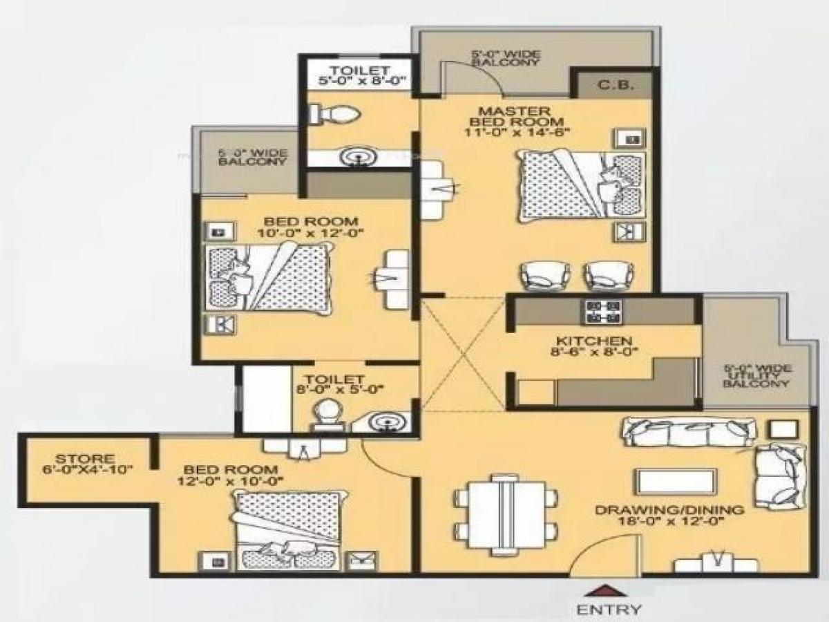 3 bedrooms House in Ghaziabad, India No. 54920