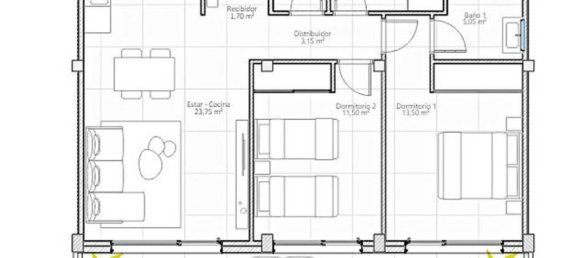 Apartamento T2 em Adeje, Spain N.º 17959 18