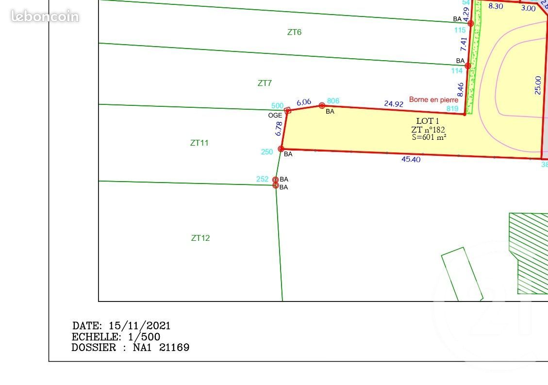 601m² Land in Treillieres, France No. 119899