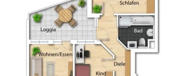 2 Schlafzimmer Wohnung in Augsburg, Germany, Nr. 285192 21