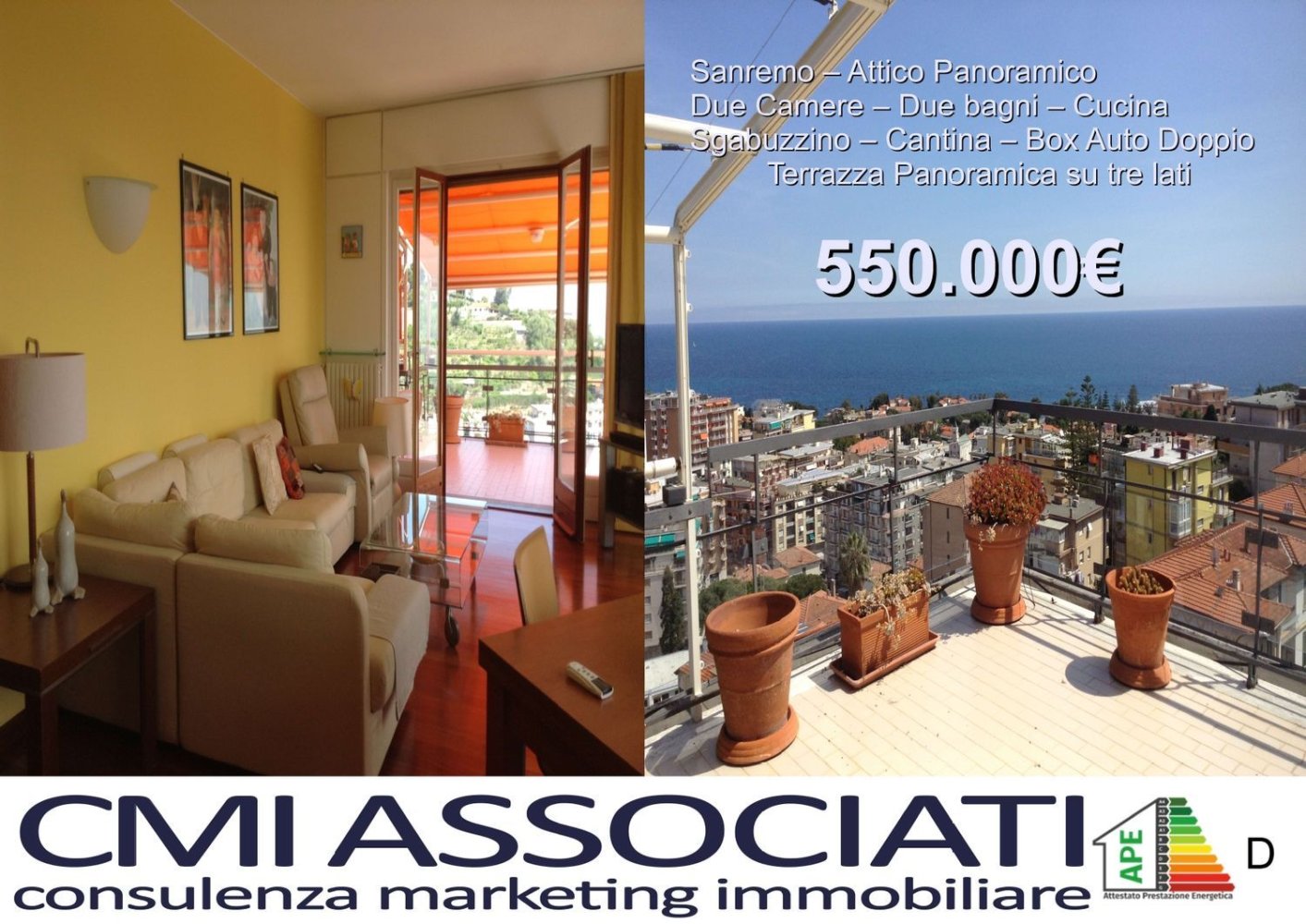 Ático de 4 habitaciónes en Sanremo, Italy No. 172392