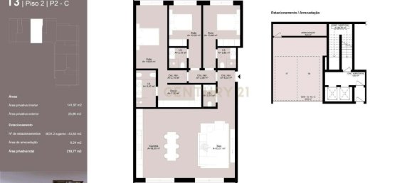 3 غرف نوم شقة في Oeiras, Portugal رقم 105323 17