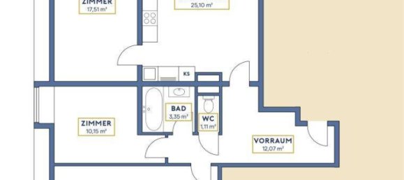 4-salle Appartement à Simmering, Austria No. 207118 11