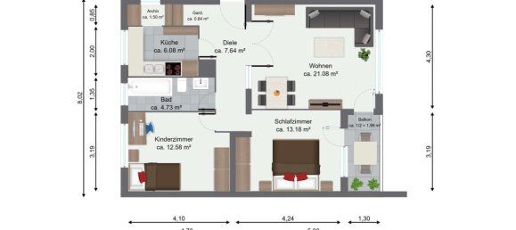 3 rooms Apartment in Mariendorf, Germany No. 34429 11