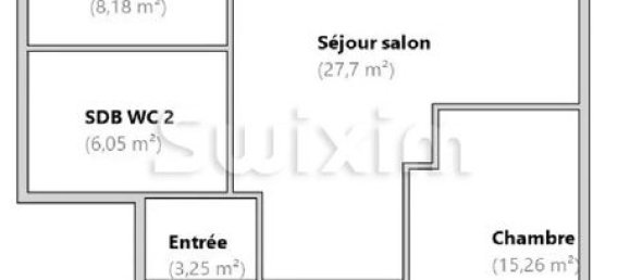 Квартира с 2 спальнями в Шамбери, Франция № 306644 12