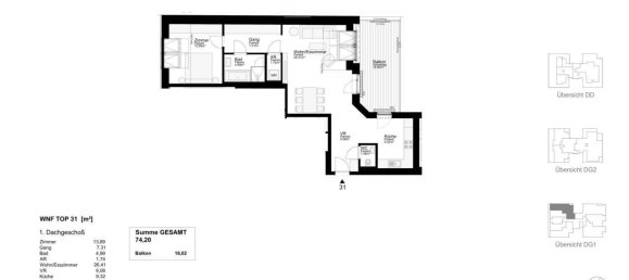 Apartamento de 2 habitaciónes en Wieden, Austria No. 134393 23