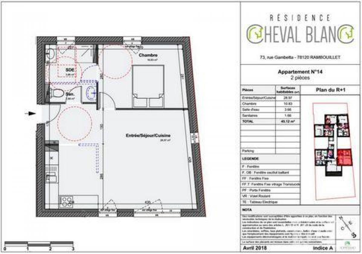 Estúdio em condomínio em Rambouillet, France N.º 5110
