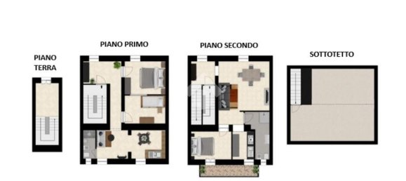 Дом с 5 комнатами в Арцакена, Италия № 274956 25