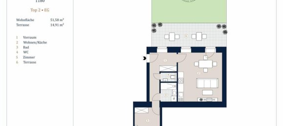 Apartamento de 2 divisões em Wahring, Austria N.º 249218 8