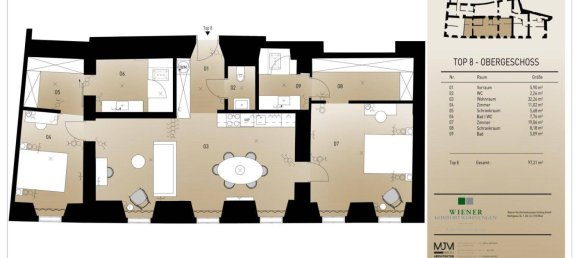 3-salle Appartement à Dobling, Austria No. 141040 28