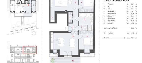 Apartamento de 4 divisões em Hietzing, Austria N.º 184399 12