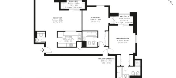 2 bedrooms Apartment in Jumeirah Beach Residence, UAE No. 3740 10