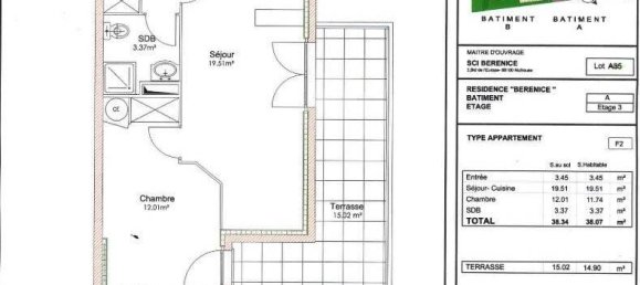 1 غرف نوم شقة في Illzach, France رقم 58405 6