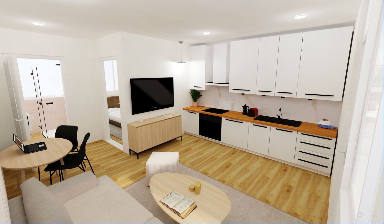 1 Schlafzimmer Wohnung in L'Hospitalet de Llobregat, Spain, Nr. 231140