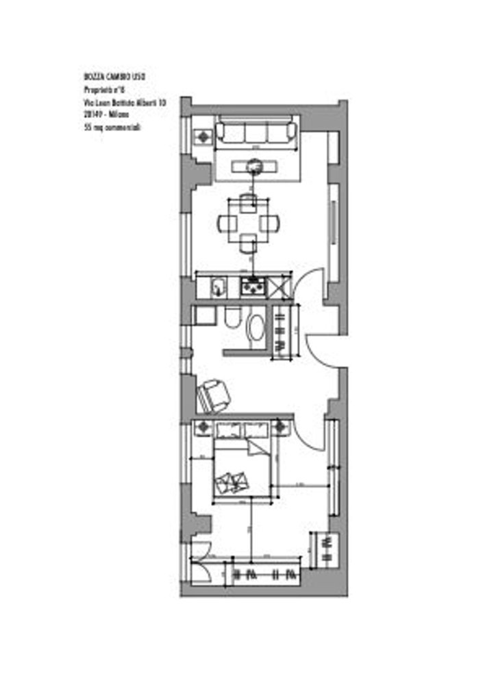 2-Zimmer Wohnung in Milan, Italy, Nr. 268888