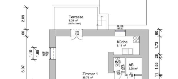 Дуплекс с 2 спальнями в Шмаргендорф, Германия № 367229 17
