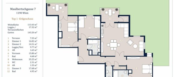 4 rooms Apartment in Dobling, Austria No. 159109 28