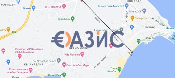 Tienda de 1 habitación en Nesebar, Bulgaria No. 547 10