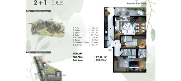 3-Zimmer Wohnung in Eyup, Turkey, Nr. 26335 11