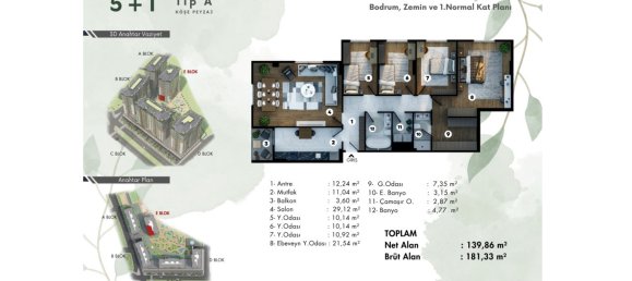 3-Zimmer Wohnung in Eyup, Turkey, Nr. 26335 8