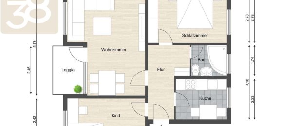 Apartamento de 2 dormitorios en Wolfsburg, Germany No. 228991 12