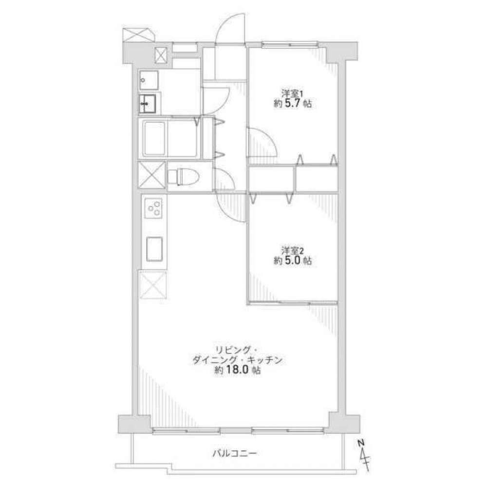 Apartamento T2 em Kosaka, Japan N.º 3700