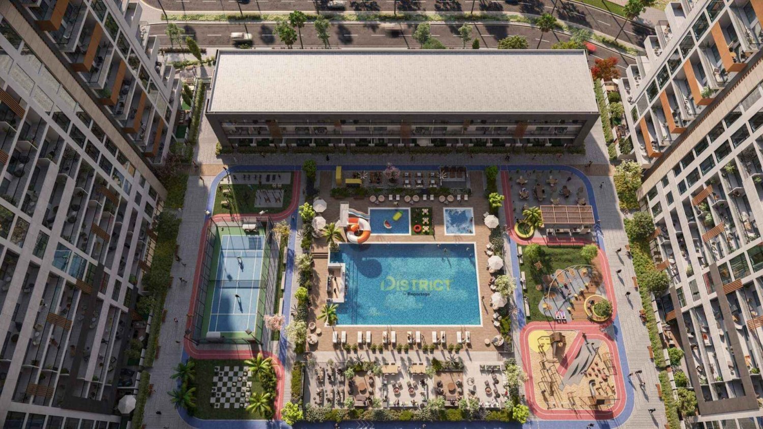 Квартира с 1 спальней в The District, Аль-Рим, ОАЭ № 66091